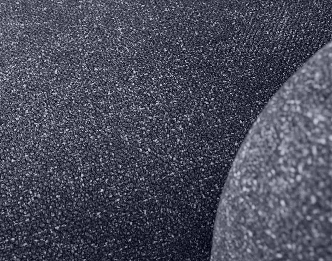 Canapé d'angle droit 3 places en tissu moucheté Velris