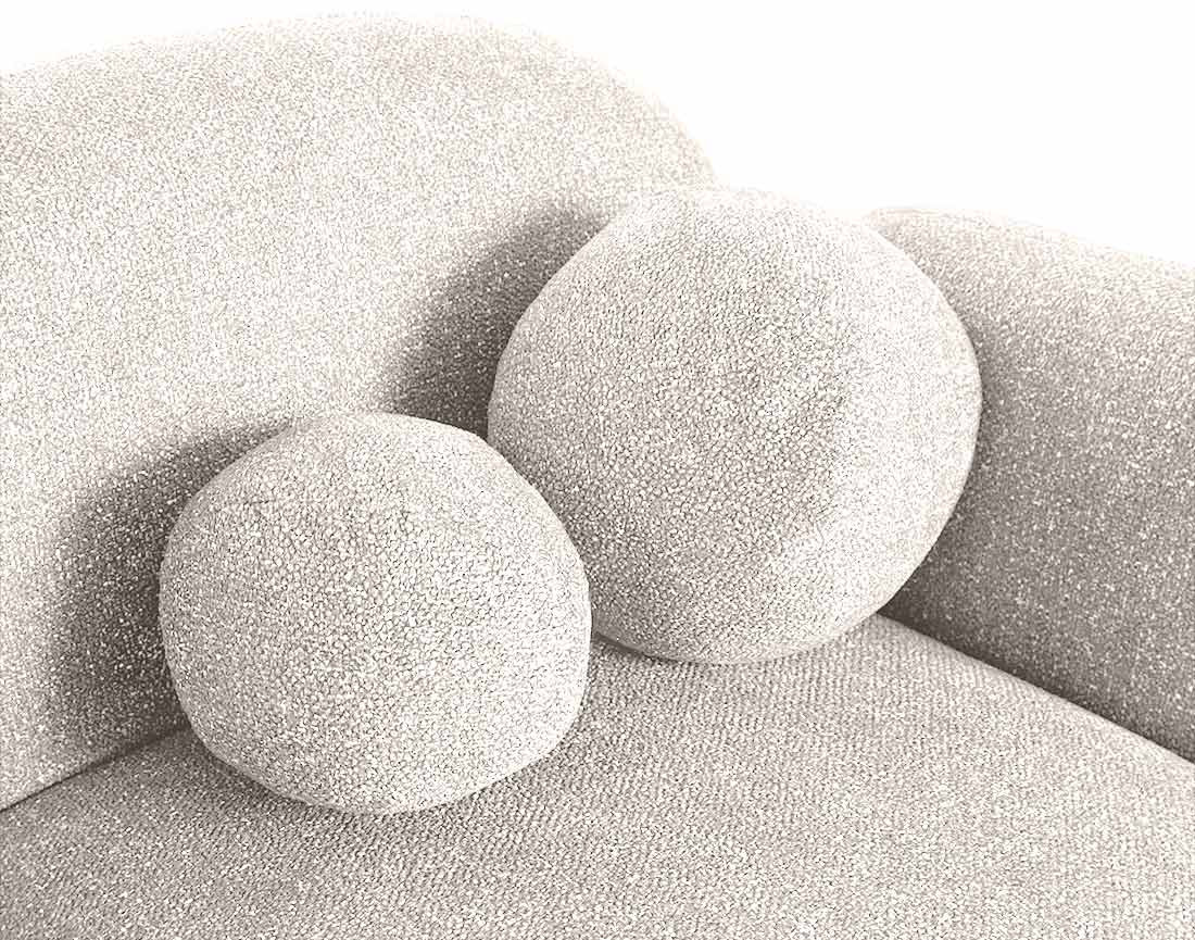 Canapé d'angle gauche 3 places en tissu moucheté Velris Canapé d'angle gauche 3 places en tissu moucheté Velris