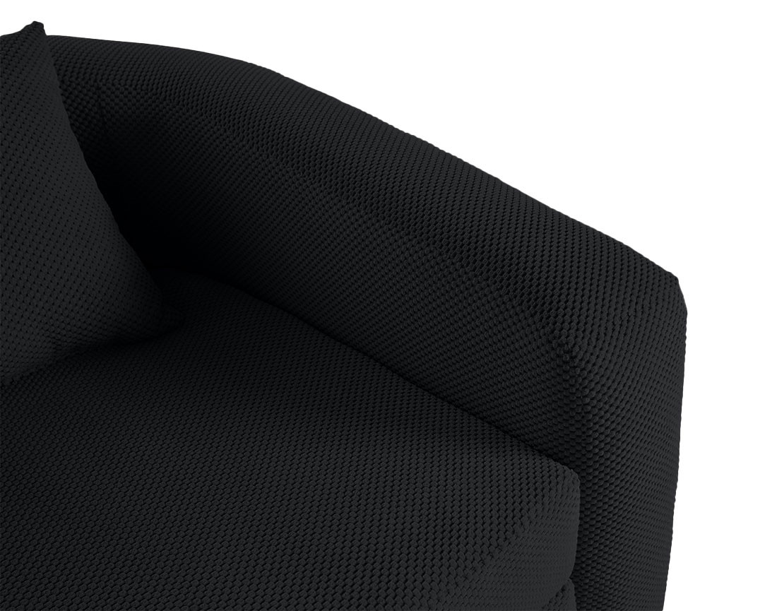 Canapé convertible déplimousse 1 place en velours texturé Nuvia Canapé convertible déplimousse 1 place en velours texturé Nuvia