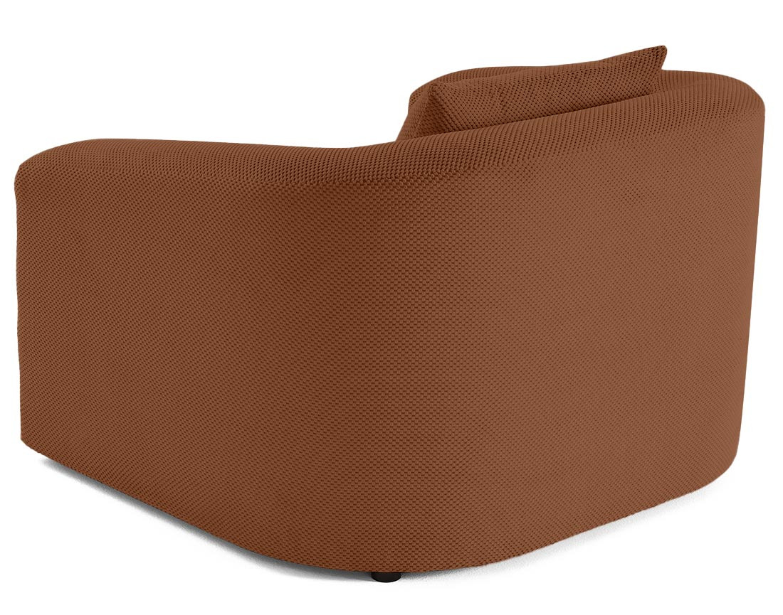 Canapé convertible déplimousse 1 place en velours texturé Nuvia