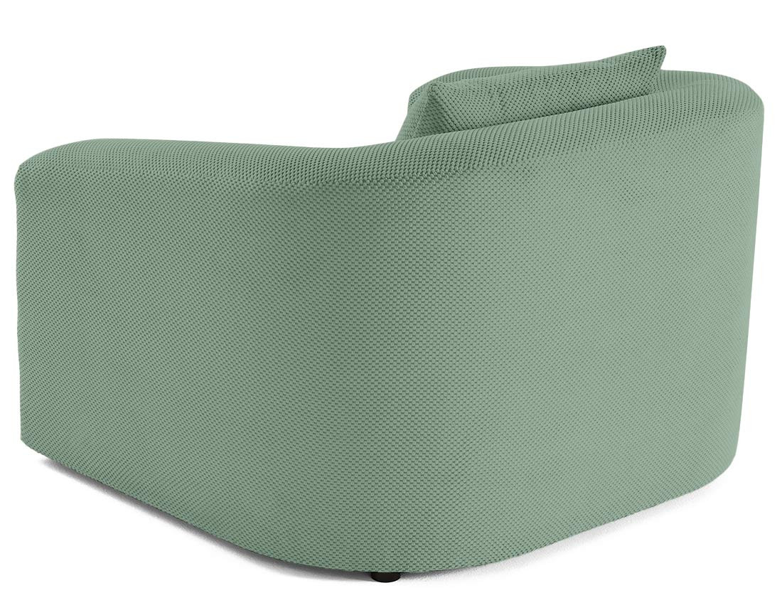 Canapé convertible déplimousse 1 place en velours texturé Nuvia