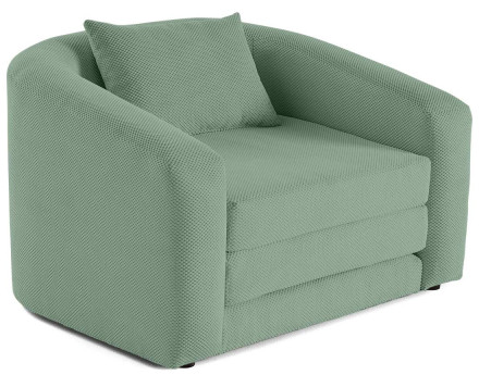 Canapé convertible déplimousse 1 place en velours texturé Nuvia