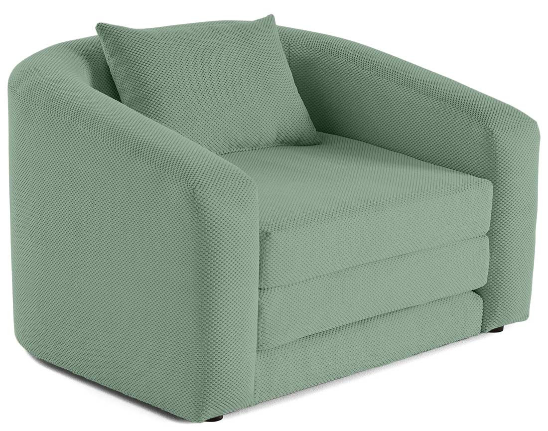 Canapé convertible déplimousse 1 place en velours texturé Nuvia