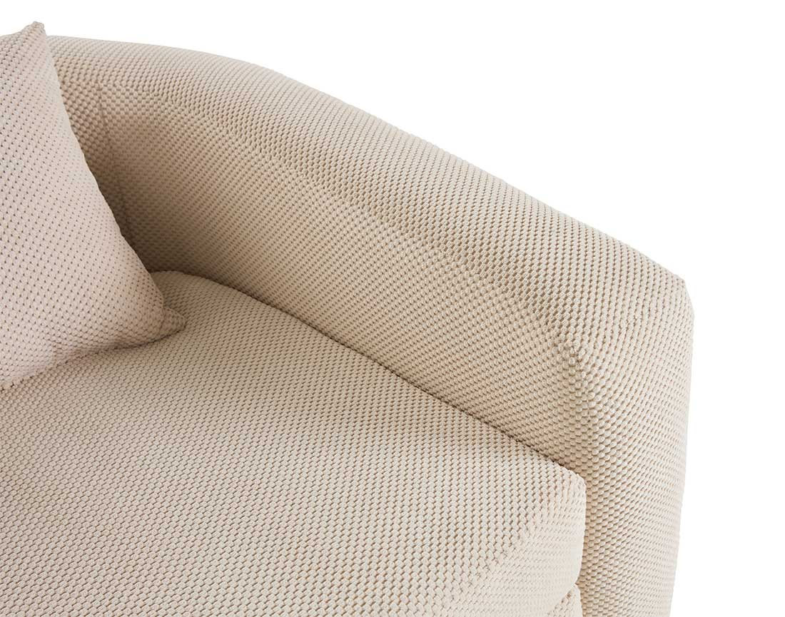 Canapé convertible déplimousse 1 place en velours texturé Nuvia Canapé convertible déplimousse 1 place en velours texturé Nuvia