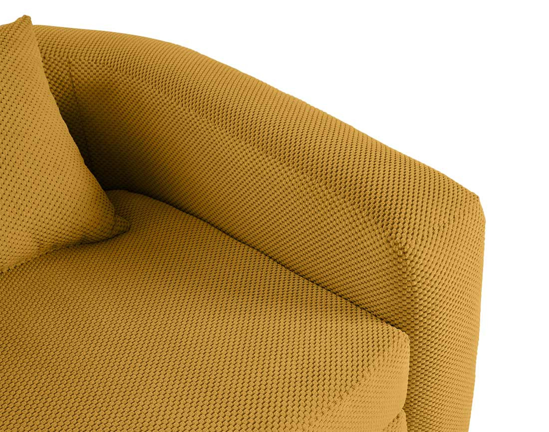 Canapé convertible déplimousse 1 place en velours texturé Nuvia