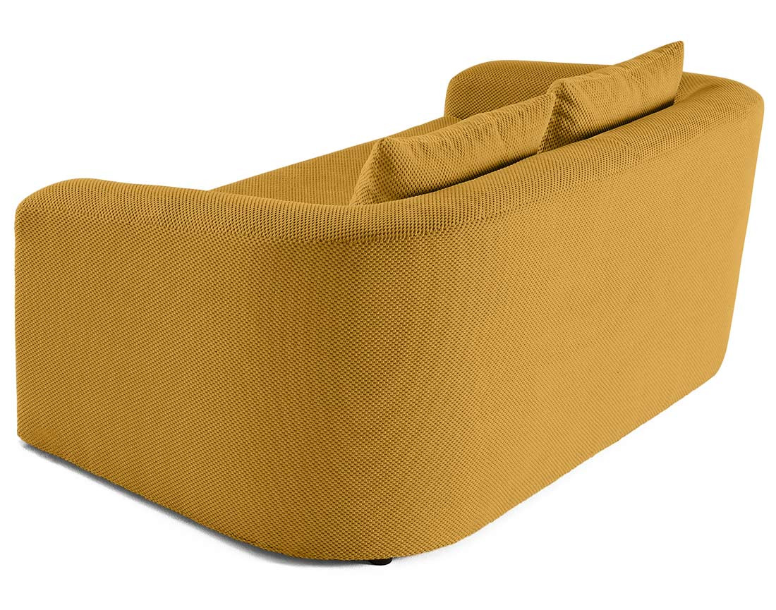 Canapé convertible déplimousse 2 places en velours texturé Nuvia