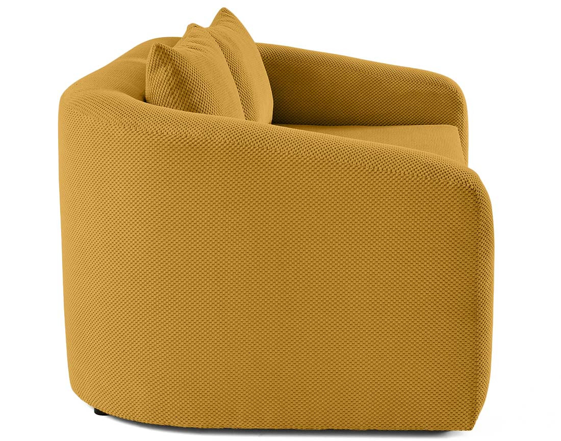 Canapé convertible déplimousse 2 places en velours texturé Nuvia