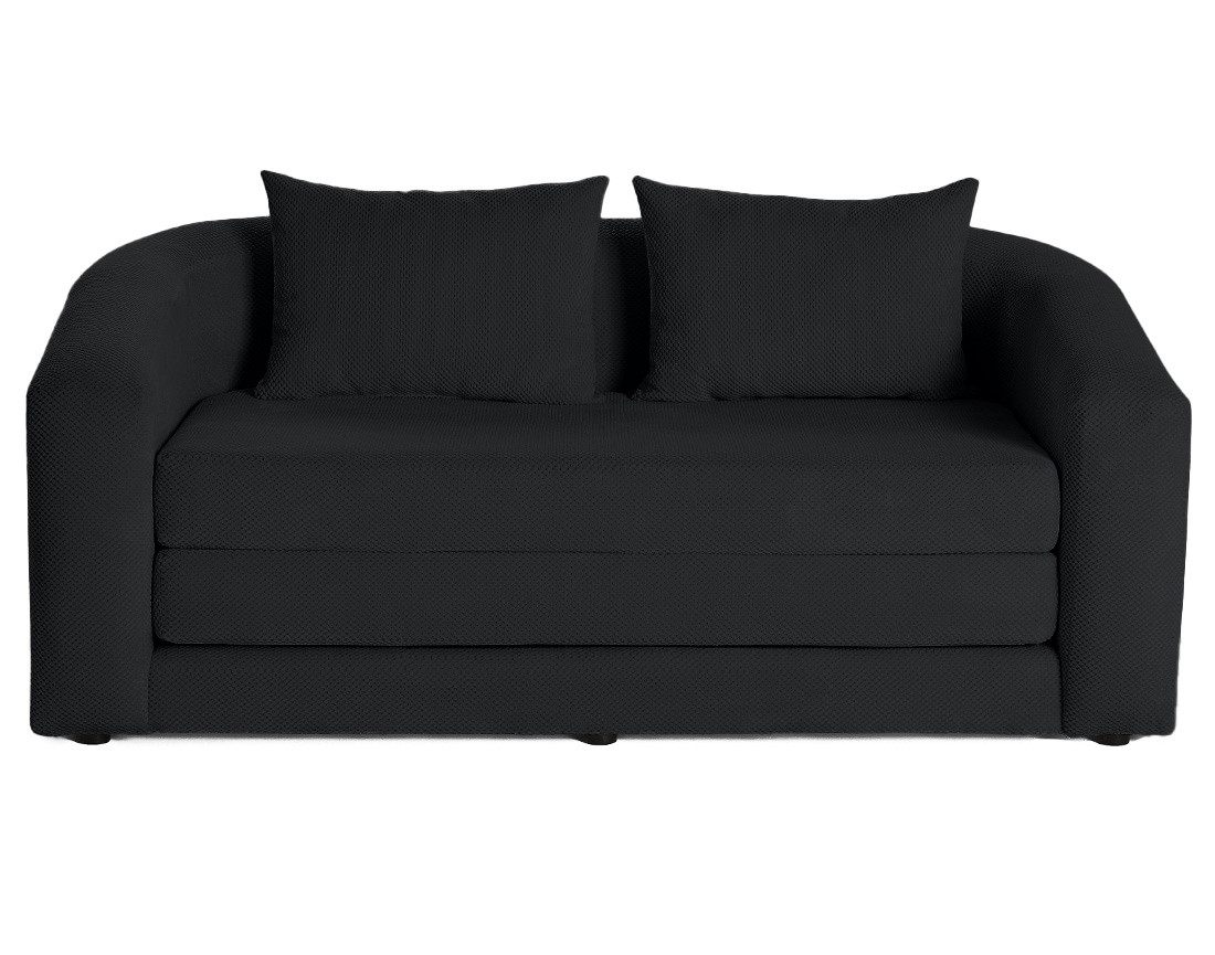 Canapé convertible déplimousse 2 places en velours texturé Nuvia Canapé convertible déplimousse 2 places en velours texturé Nuvia