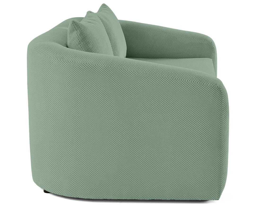 Canapé convertible déplimousse 2 places en velours texturé Nuvia