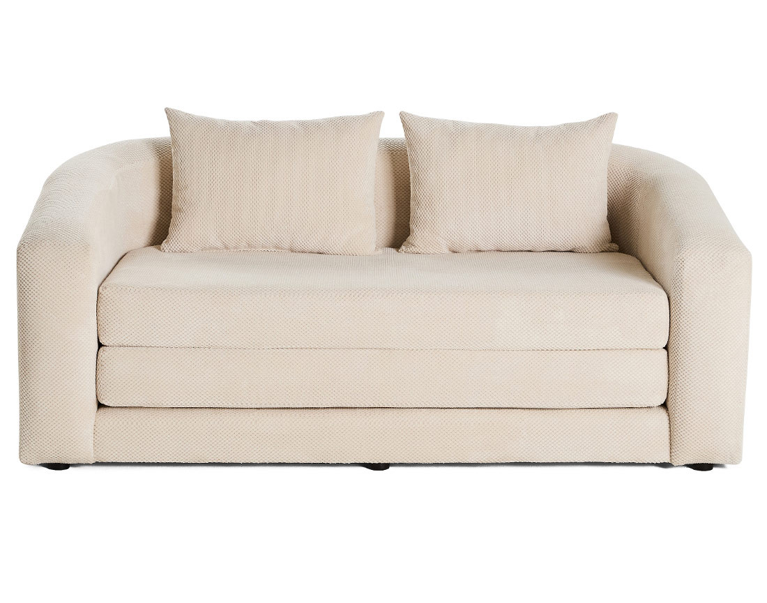 Canapé convertible déplimousse 2 places en velours texturé Nuvia Canapé convertible déplimousse 2 places en velours texturé Nuvia