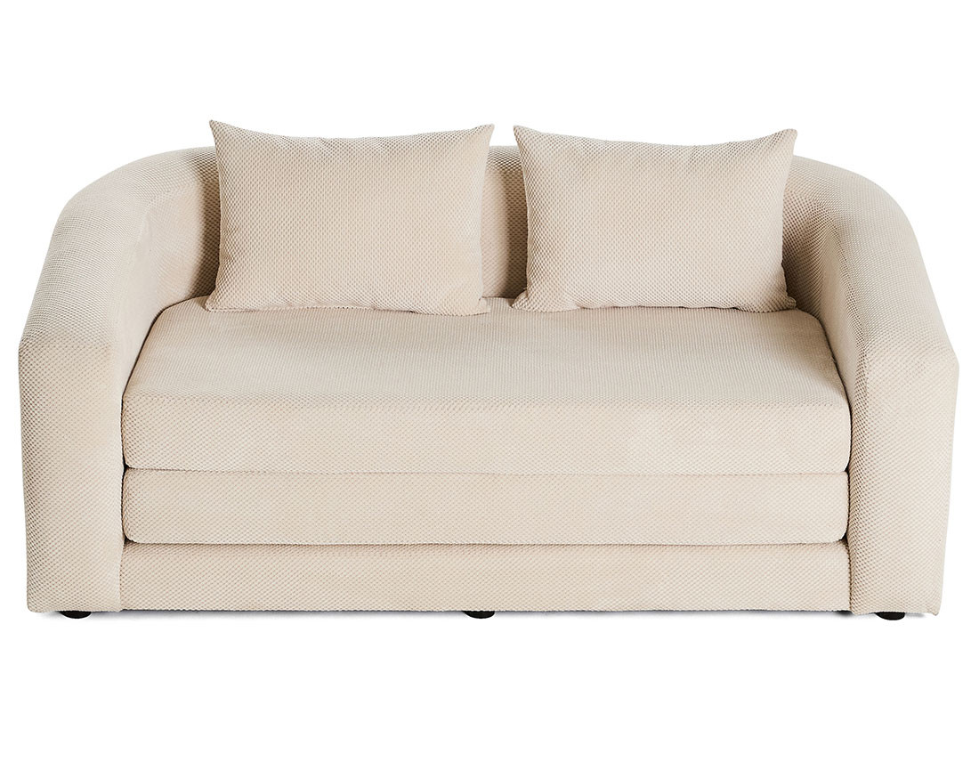 Canapé convertible déplimousse 2 places en velours texturé Nuvia Canapé convertible déplimousse 2 places en velours texturé Nuvia