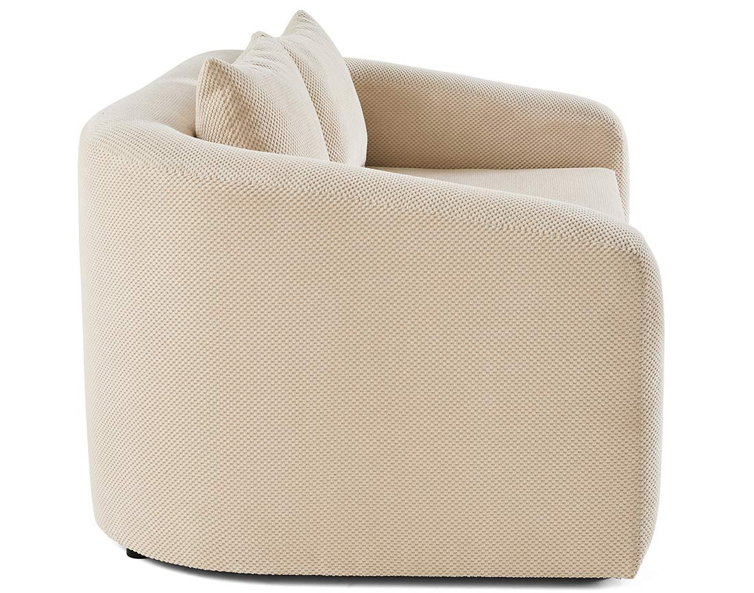 Canapé convertible déplimousse 2 places en velours texturé Nuvia Canapé convertible déplimousse 2 places en velours texturé Nuvia