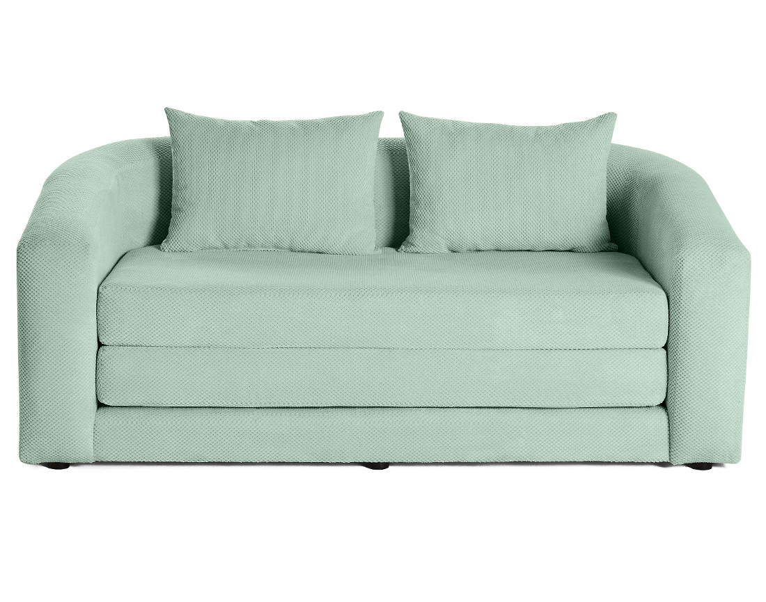 Canapé convertible déplimousse 2 places en velours texturé Nuvia