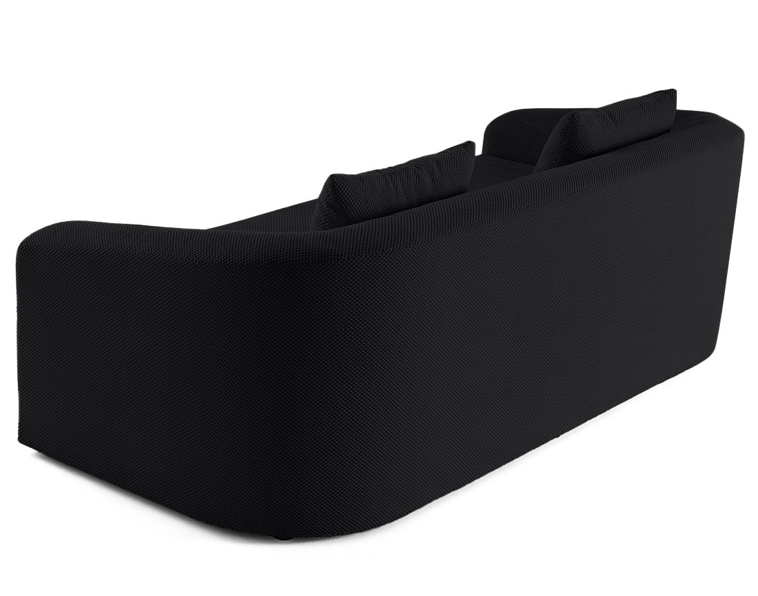 Canapé convertible déplimousse 3 places en velours texturé Nuvia Canapé convertible déplimousse 3 places en velours texturé Nuvia