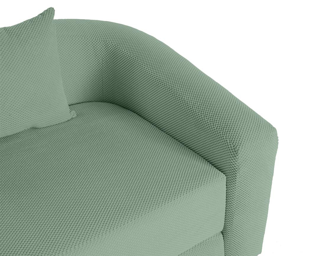 Canapé convertible déplimousse 3 places en velours texturé Nuvia