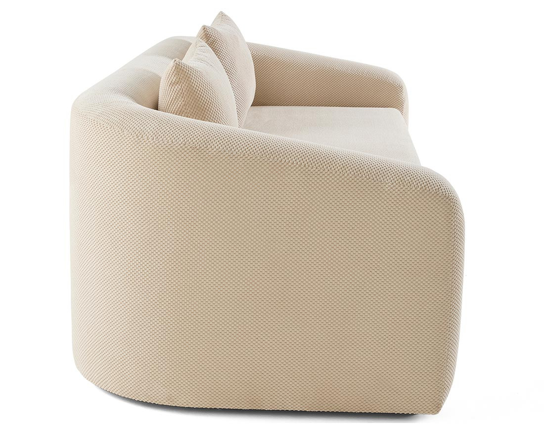 Canapé convertible déplimousse 3 places en velours texturé Nuvia Canapé convertible déplimousse 3 places en velours texturé Nuvia