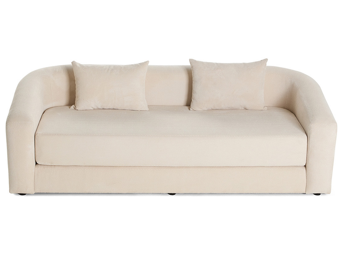 Canapé convertible déplimousse 3 places en velours texturé Nuvia Canapé convertible déplimousse 3 places en velours texturé Nuvia