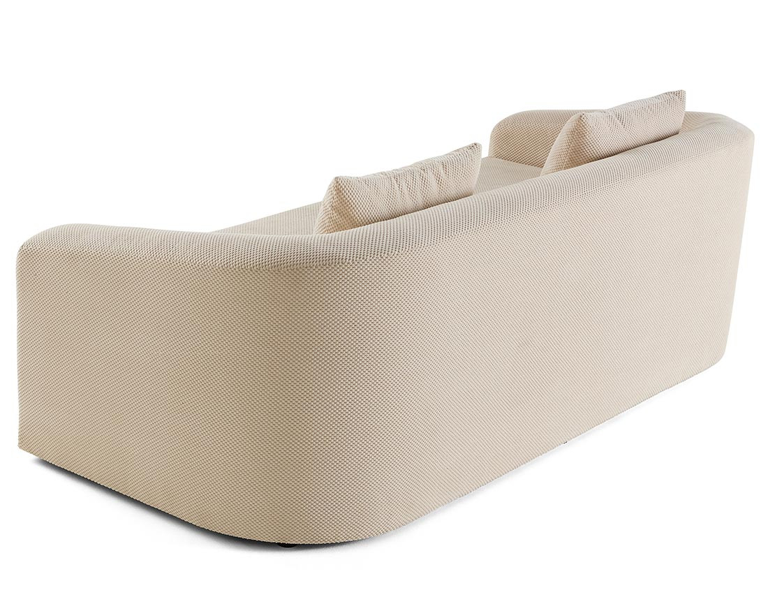 Canapé convertible déplimousse 3 places en velours texturé Nuvia Canapé convertible déplimousse 3 places en velours texturé Nuvia