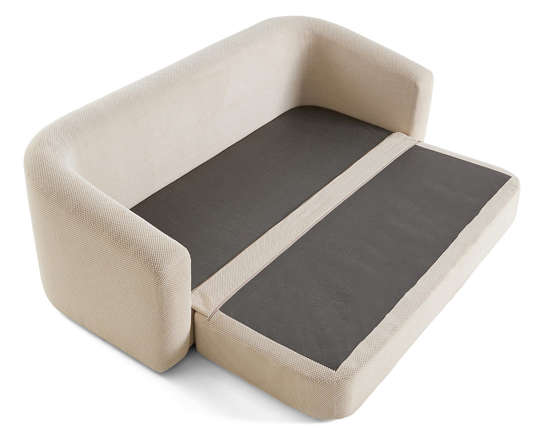 Canapé convertible déplimousse 3 places en velours texturé Nuvia Canapé convertible déplimousse 3 places en velours texturé Nuvia