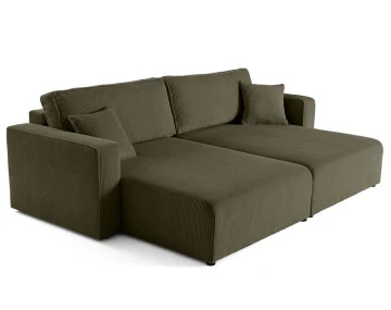 Canapé droit 4 places double méridienne Topaze - Best Mobilier