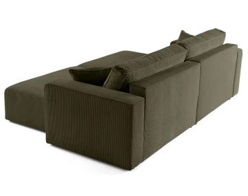 Canapé droit 4 places double méridienne Topaze - Best Mobilier