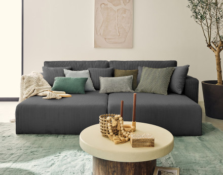 Canapé droit 4 places avec...