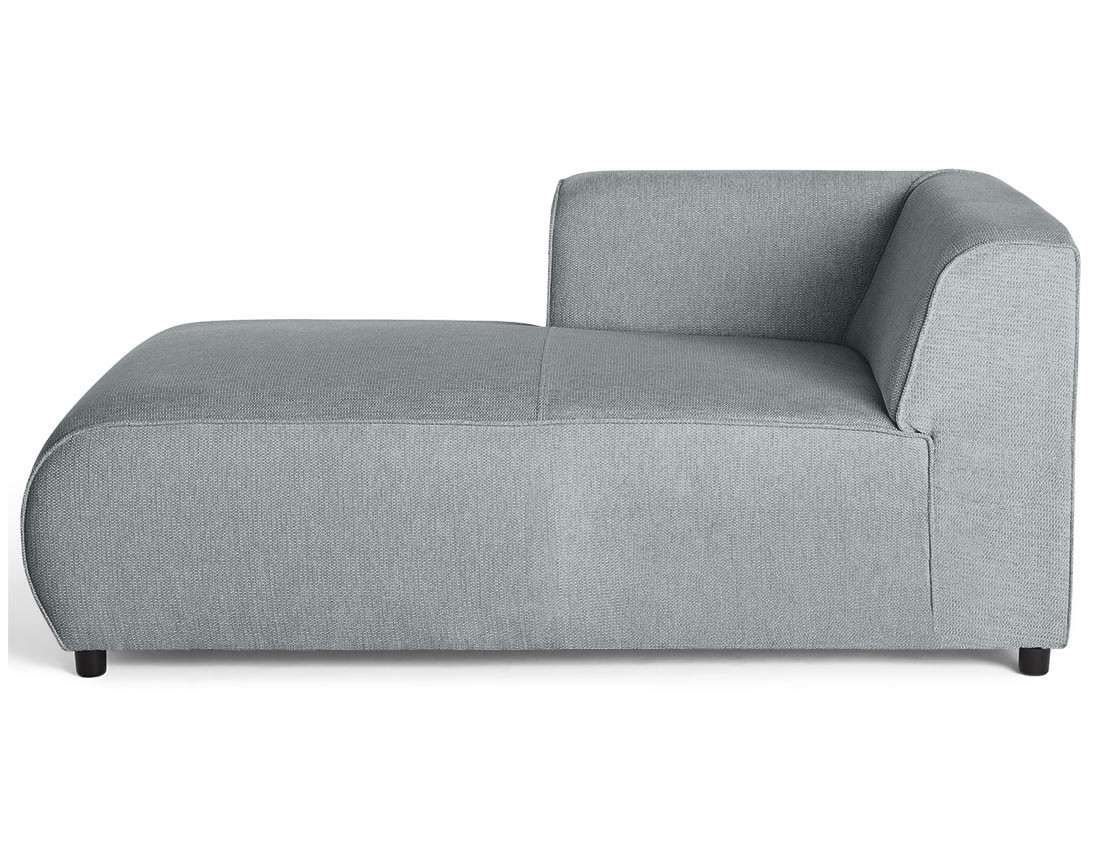 Module d'assise méridienne gauche en tissu texturé Suaro Module d'assise méridienne gauche en tissu texturé Suaro