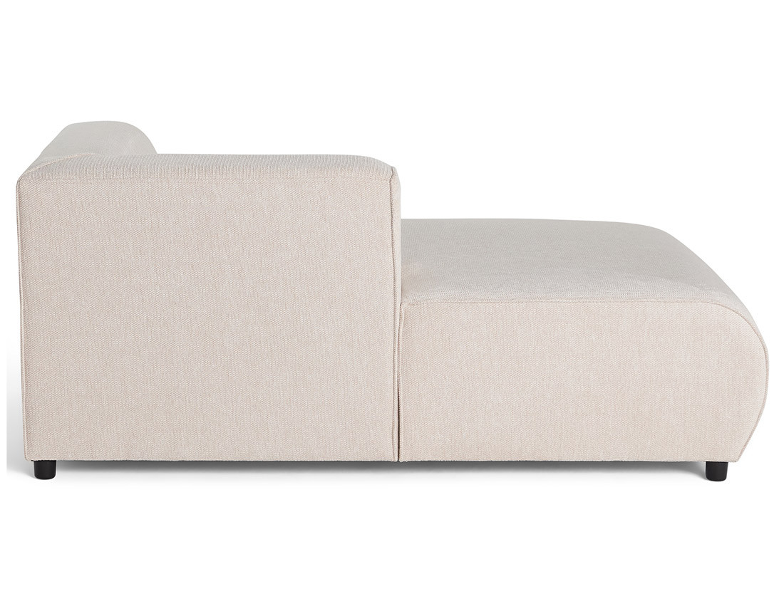 Module d'assise méridienne gauche en tissu texturé Suaro Module d'assise méridienne gauche en tissu texturé Suaro