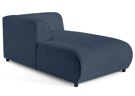 Module d'assise méridienne gauche en tissu texturé Suaro