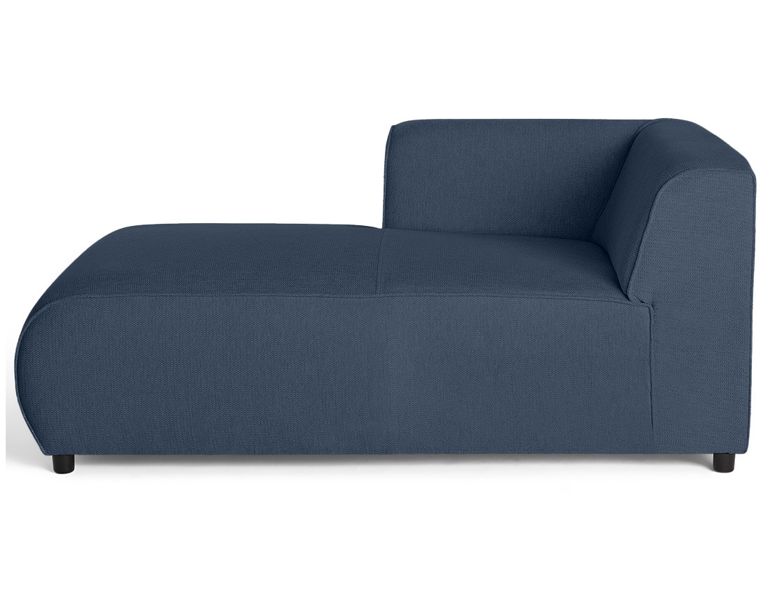 Module d'assise méridienne gauche en tissu texturé Suaro