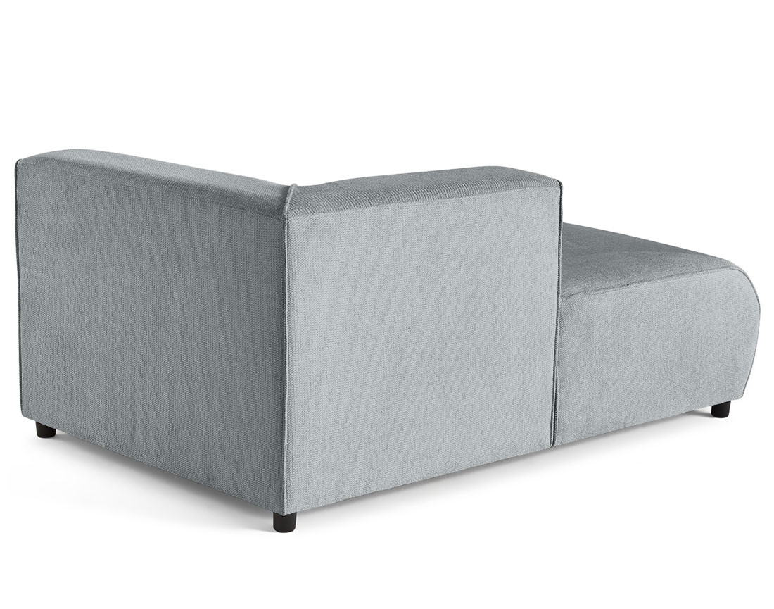 Module d'assise méridienne gauche en tissu texturé Suaro Module d'assise méridienne gauche en tissu texturé Suaro