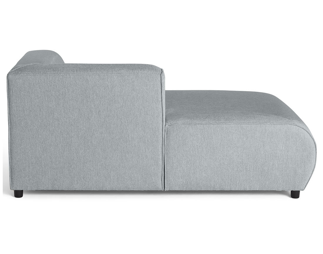 Module d'assise méridienne gauche en tissu texturé Suaro Module d'assise méridienne gauche en tissu texturé Suaro