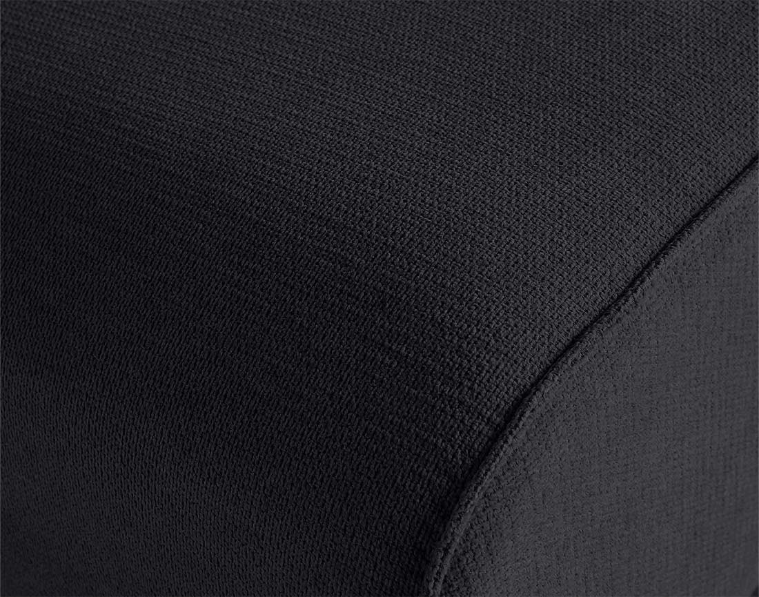 Module d'assise méridienne gauche en tissu texturé Suaro