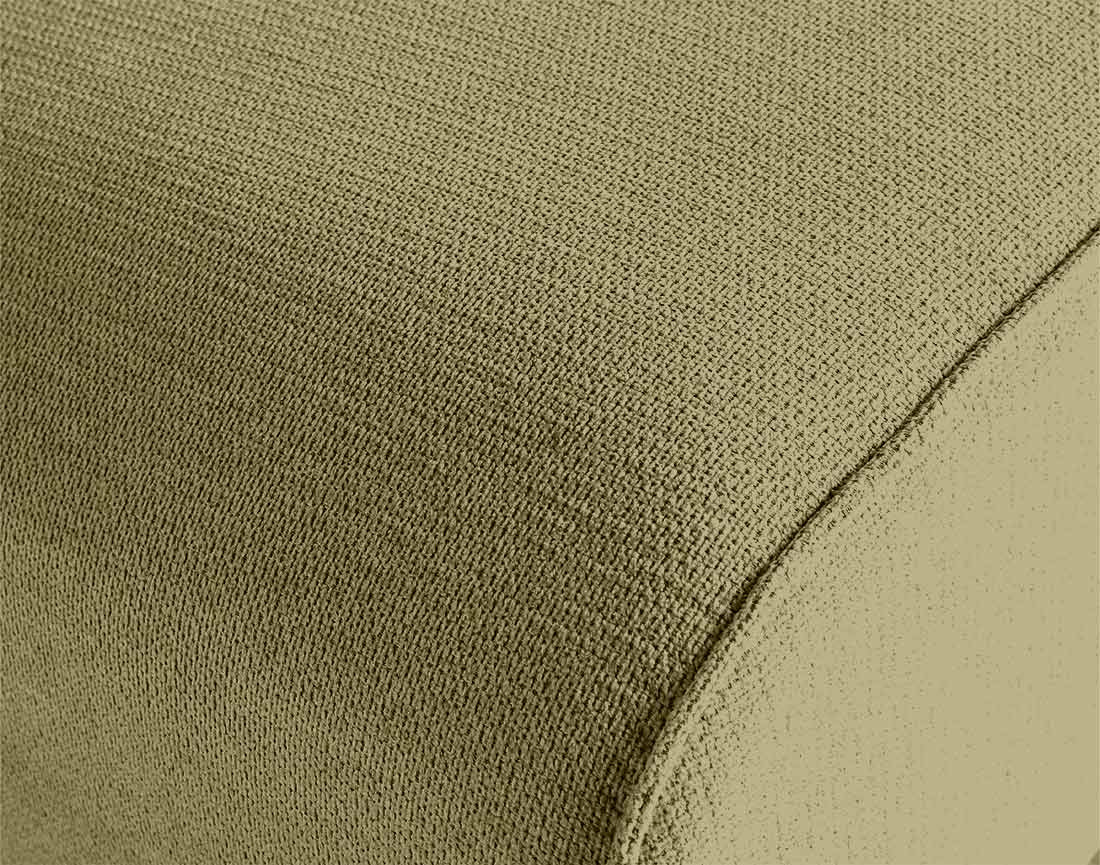 Module d'assise méridienne gauche en tissu texturé Suaro