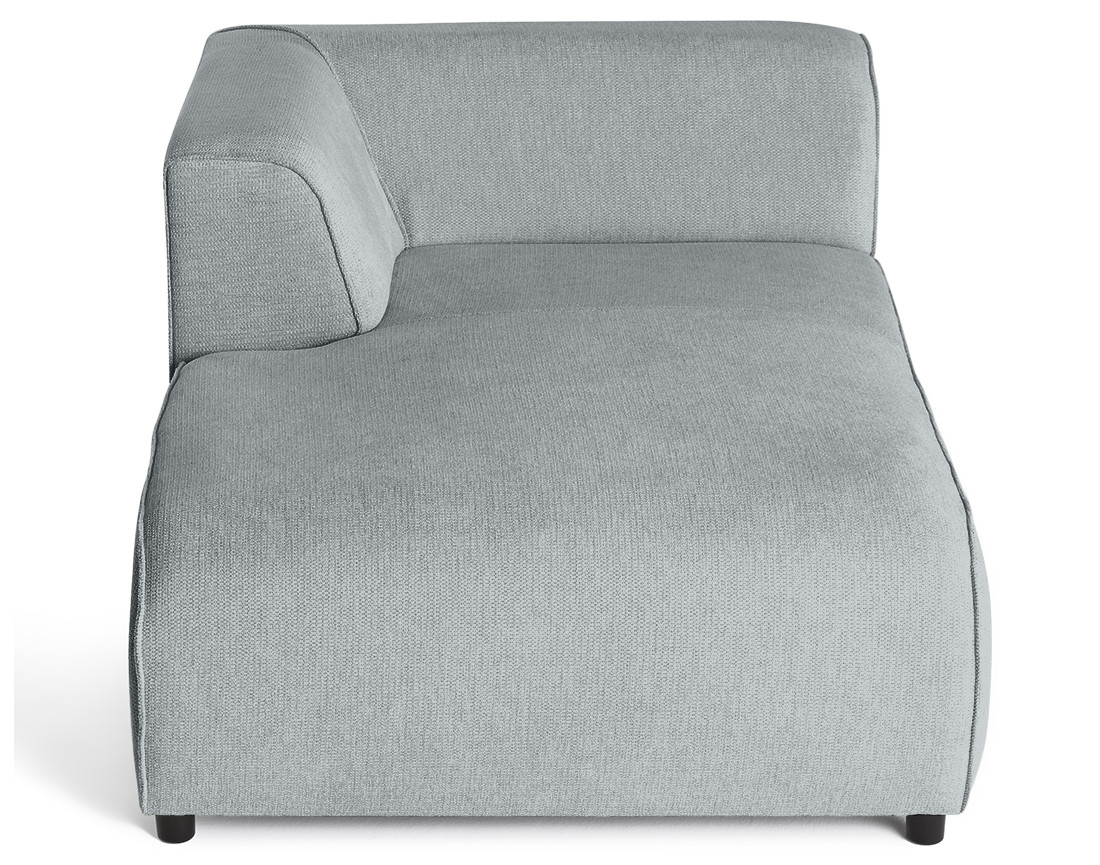 Module d'assise méridienne gauche en tissu texturé Suaro Module d'assise méridienne gauche en tissu texturé Suaro