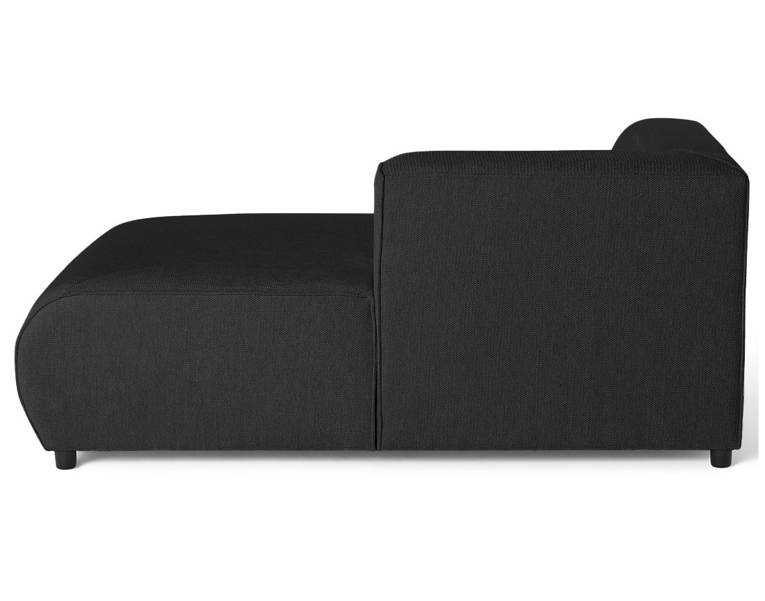 Module d'assise méridienne droit en tissu texturé Suaro Module d'assise méridienne droit en tissu texturé Suaro