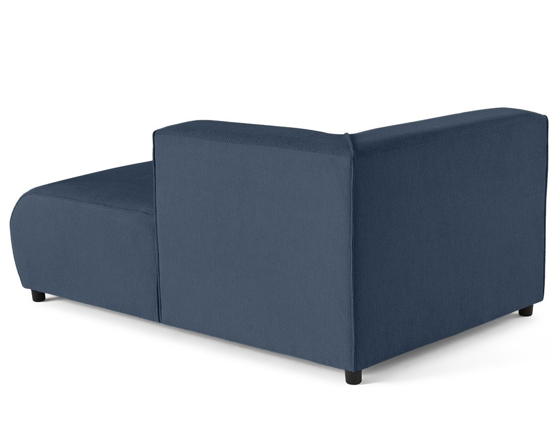 Module d'assise méridienne droit en tissu texturé Suaro