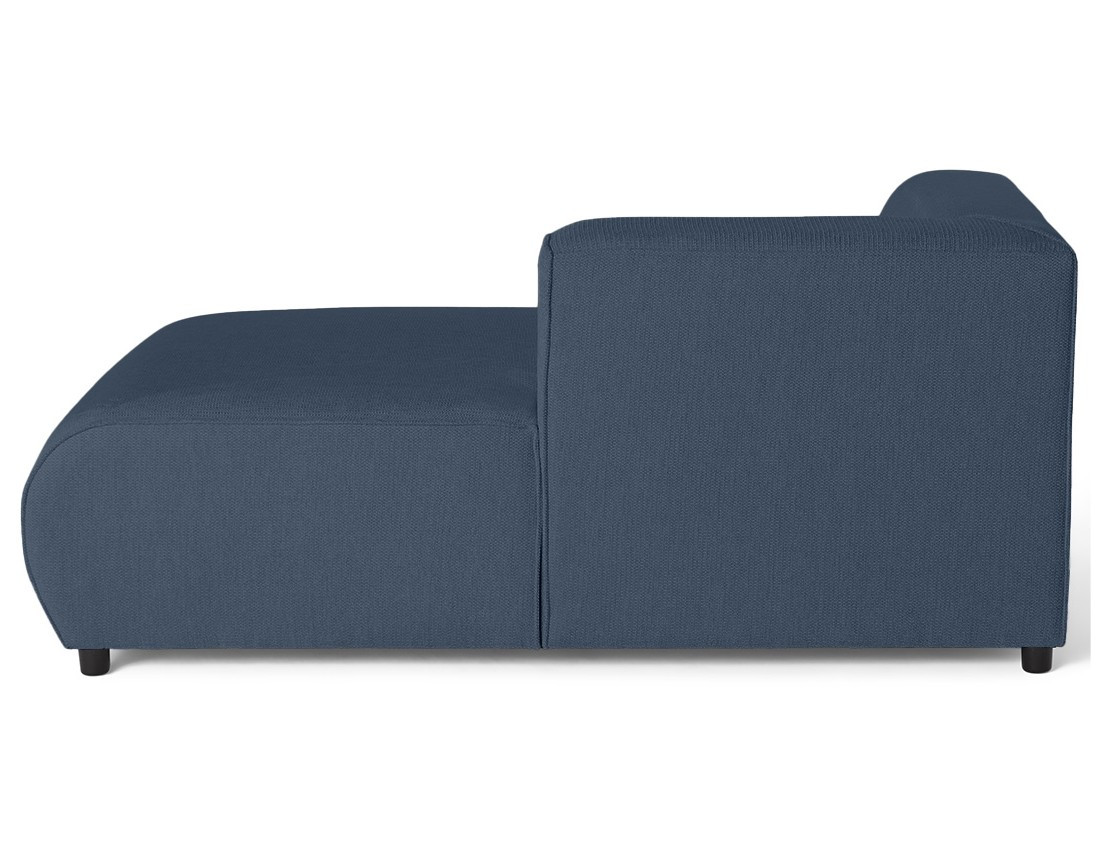 Module d'assise méridienne droit en tissu texturé Suaro