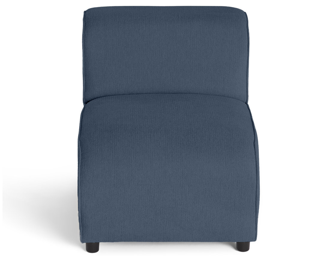 Module d'assise sans accoudoirs en tissu texturé Suaro