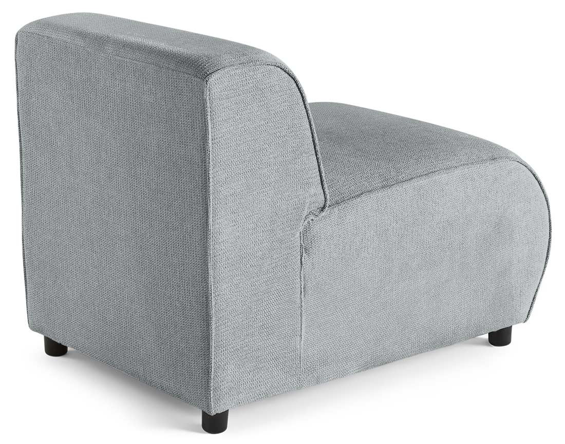 Module d'assise sans accoudoirs en tissu texturé Suaro Module d'assise sans accoudoirs en tissu texturé Suaro