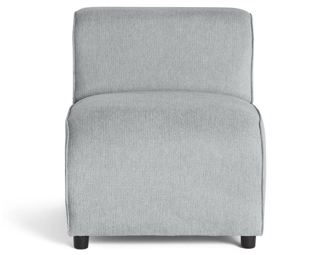 Module d'assise sans accoudoirs en tissu texturé Suaro Module d'assise sans accoudoirs en tissu texturé Suaro