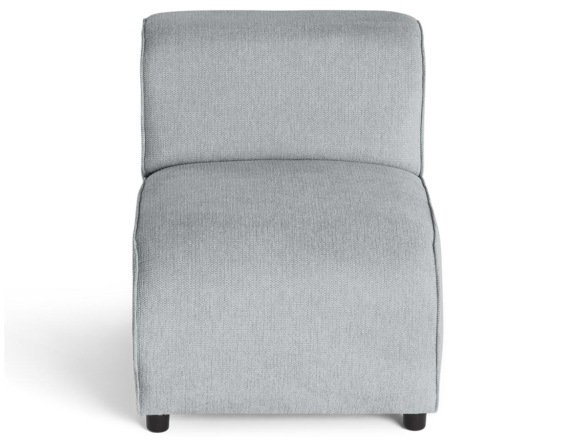 Module d'assise sans accoudoirs en tissu texturé Suaro Module d'assise sans accoudoirs en tissu texturé Suaro