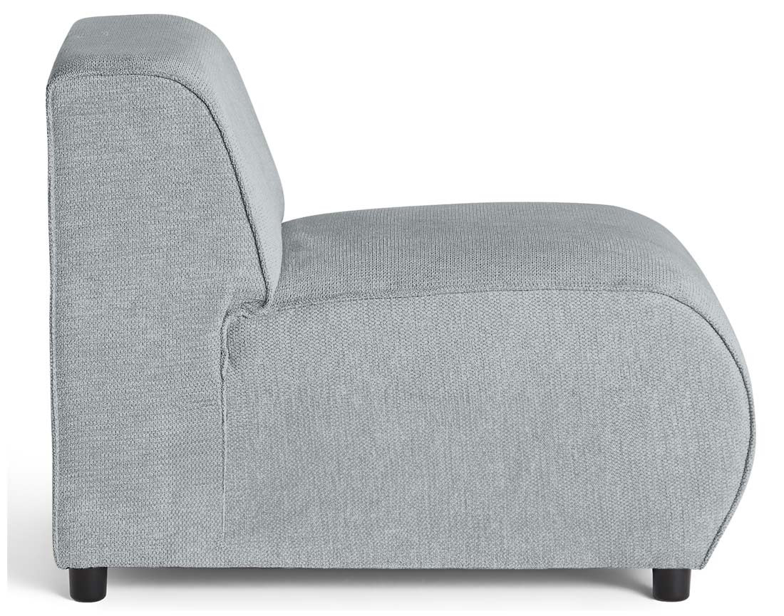 Module d'assise sans accoudoirs en tissu texturé Suaro Module d'assise sans accoudoirs en tissu texturé Suaro