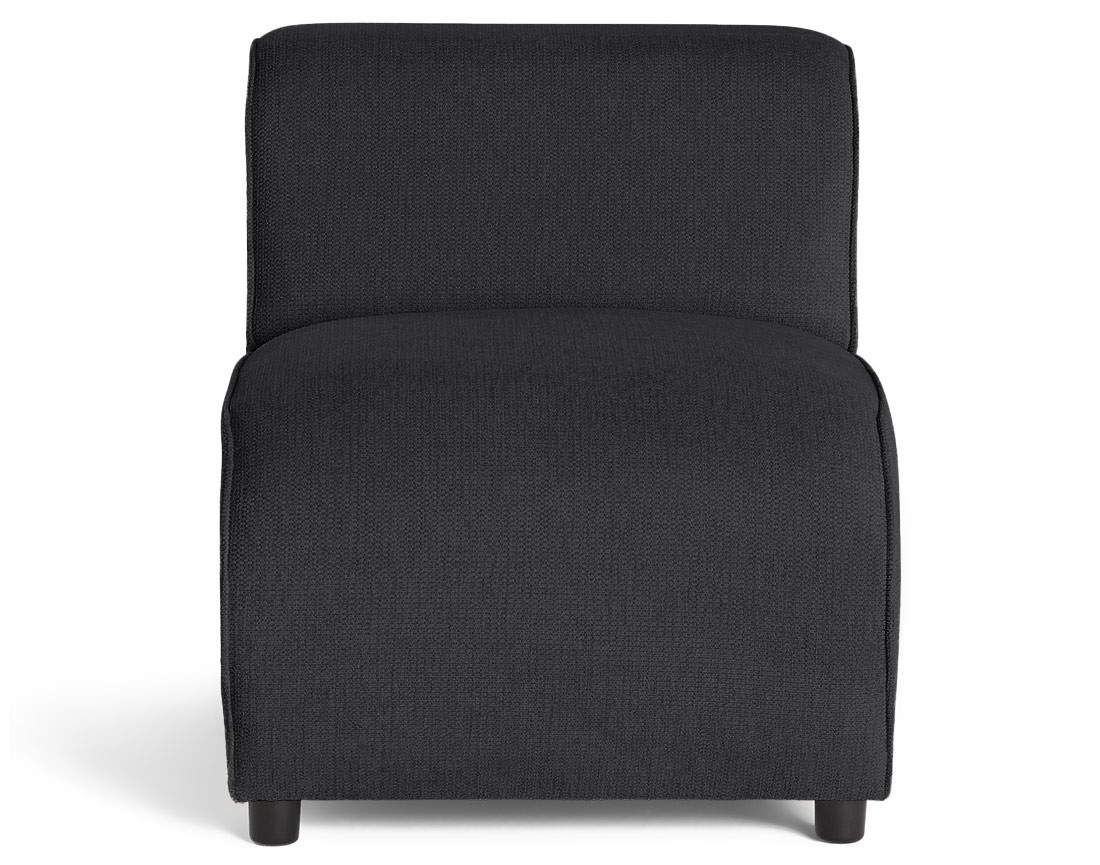 Module d'assise sans accoudoirs en tissu texturé Suaro Module d'assise sans accoudoirs en tissu texturé Suaro