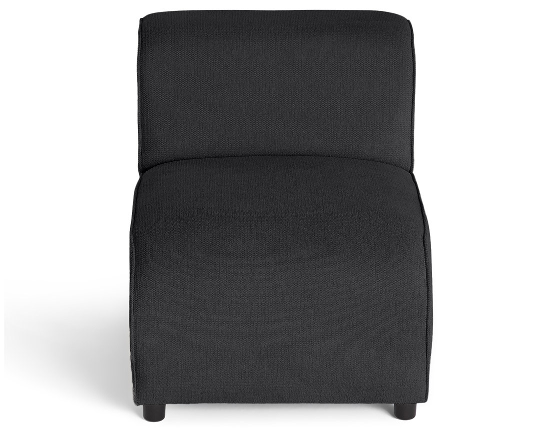 Module d'assise sans accoudoirs en tissu texturé Suaro Module d'assise sans accoudoirs en tissu texturé Suaro