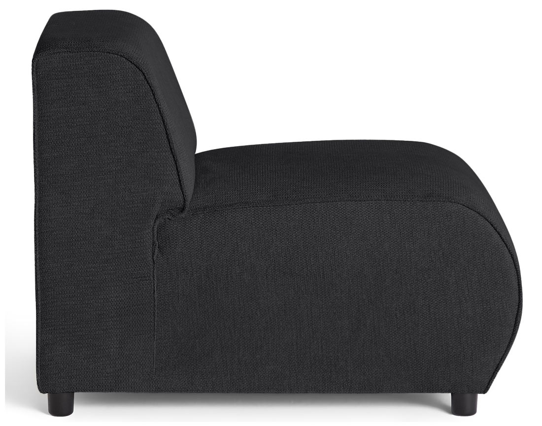 Module d'assise sans accoudoirs en tissu texturé Suaro Module d'assise sans accoudoirs en tissu texturé Suaro