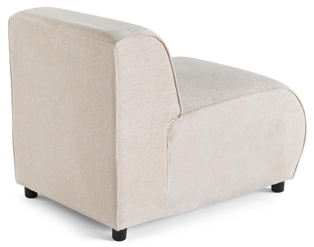 Module d'assise sans accoudoirs en tissu texturé Suaro Module d'assise sans accoudoirs en tissu texturé Suaro