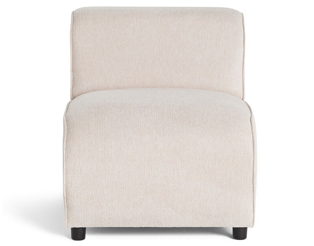 Module d'assise sans accoudoirs en tissu texturé Suaro Module d'assise sans accoudoirs en tissu texturé Suaro