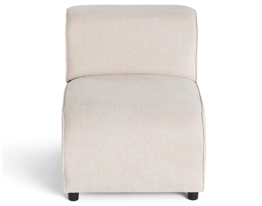 Module d'assise sans accoudoirs en tissu texturé Suaro Module d'assise sans accoudoirs en tissu texturé Suaro