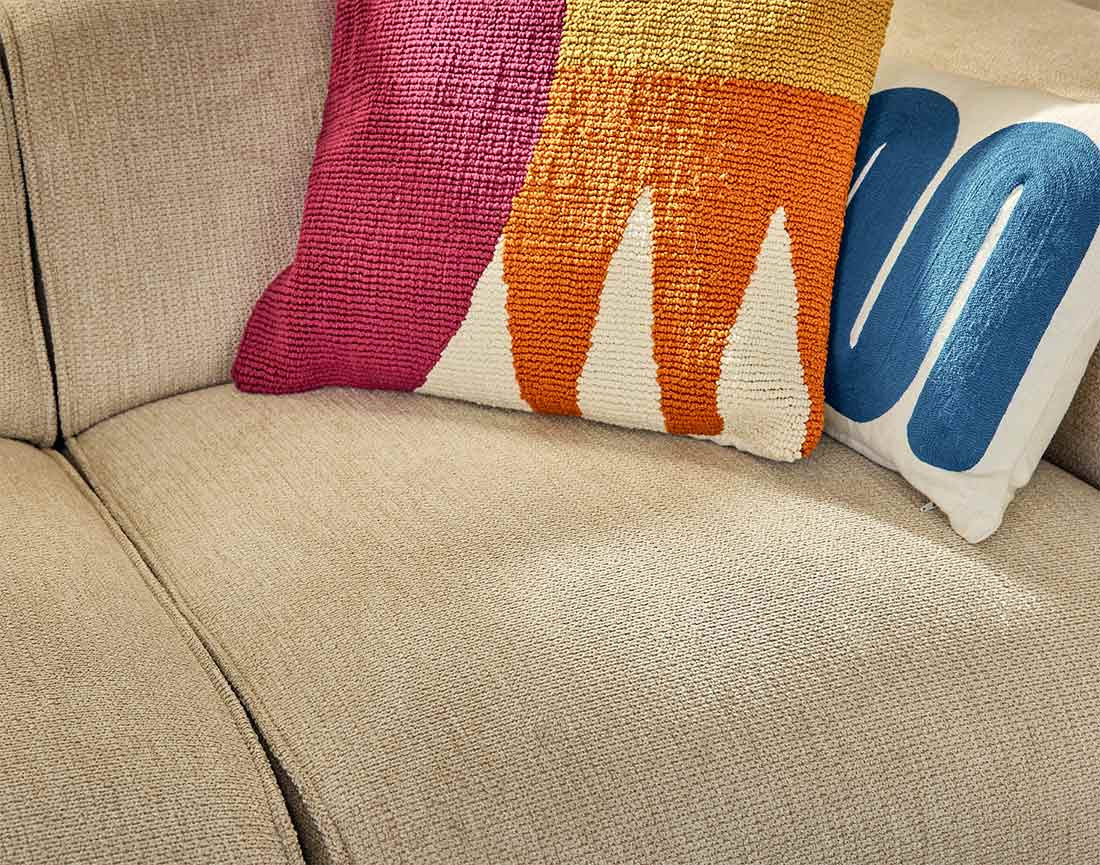 Module d'assise sans accoudoirs en tissu texturé Suaro Module d'assise sans accoudoirs en tissu texturé Suaro